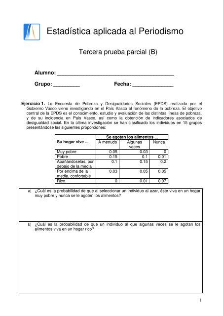 Ejemplos De Examen Parcial