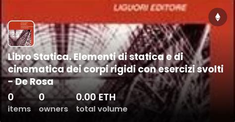 Libro Statica Elementi Di Statica E Di Cinematica Dei Corpi Rigidi Con