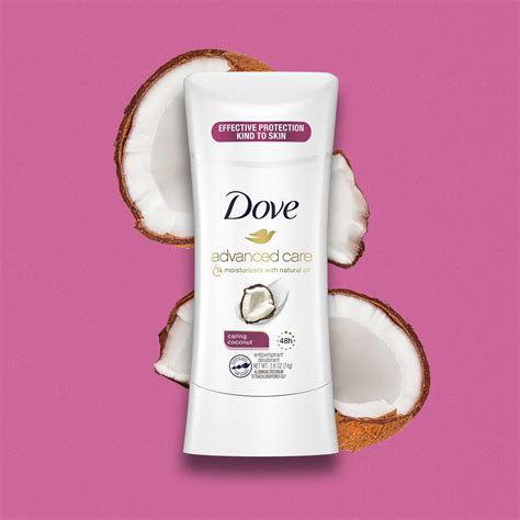 Dove Advanced Care Long Lasting Womens Antiperspirant Deodorant Stick Caring Coconut 26 Oz