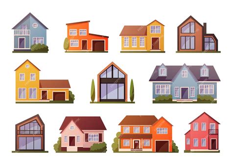 Desenho De Casas Bonitas - Casas modernas arquitetura de casas em banda dos desenhos animados ...