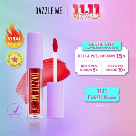 Jual DAZZLE ME Ink Licious Lip Tint BPOM Mattedorable Long Lasting