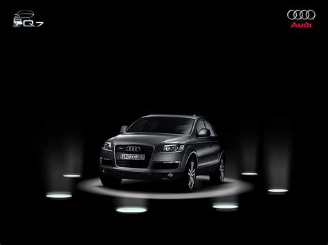 HD wallpaper: Silver Audi Q7 on stage, gray Audi SUV, Cars, black car ...