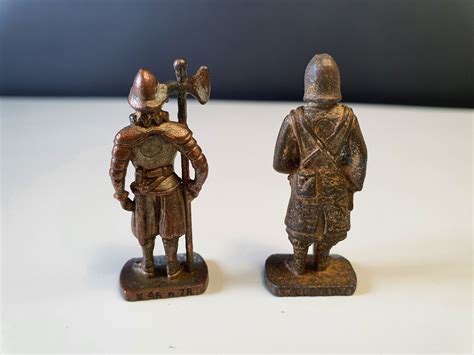 Vintage Collectible Kinder Egg Metal Hun 1 Warrior Figurine Etsy