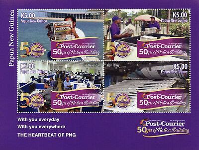 Papua New Guinea PNG Newspapers Stamps 2020 MNH Post-Courier 50 Years ...