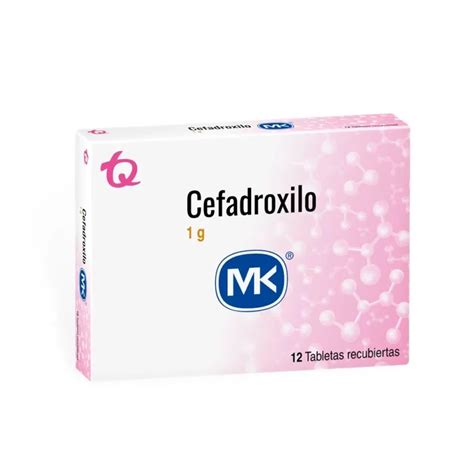 Cefadroxilo 1000 Mg 12 Tabletas Mk Farmaprime