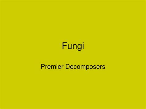 Ppt Fungi Powerpoint Presentation Free Download Id2410771