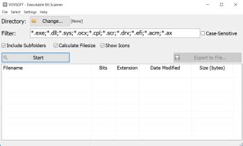 Executable Bit Scanner Executable Bit Scanner