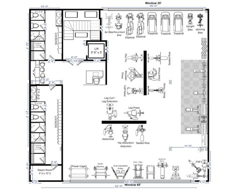 Gym Floor Plan With Dimensions Ppgbbe Intranet Biologia Ufrj Br