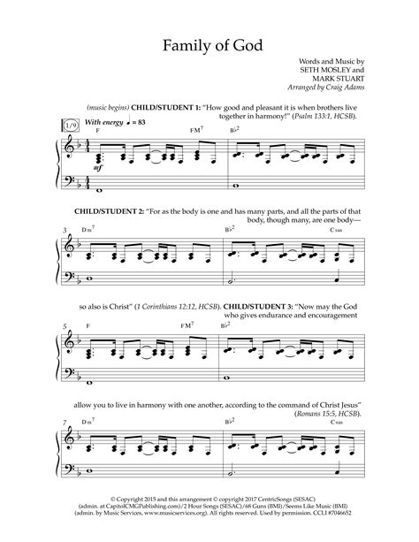 Family Of God (Choral Anthem SATB) Sheet Music PDF (Lifeway Choral ...