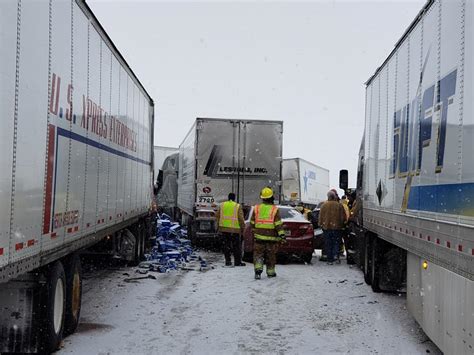 Interstate 80 Closed After Pileup Involving 7 Semis