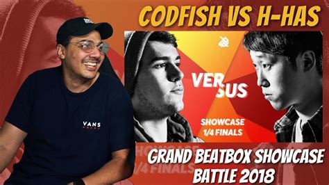 CODFISH Vs H HAS Grand Beatbox SHOWCASE Battle 2018 REACTION YouTube