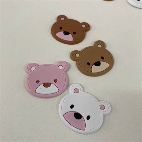 Aplique Emborrachado Urso 4cm Pacote 10 Unidades CHAMMA FESTA