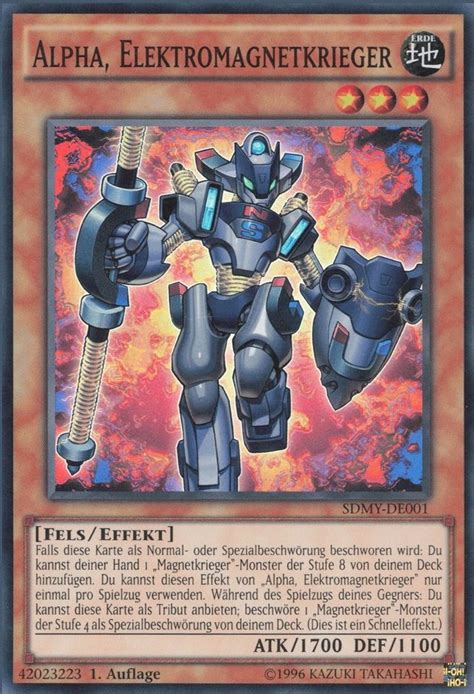 Recollectibles Sammelkarte Yugioh Karte Alpha Elektromagnetkrieger Yu