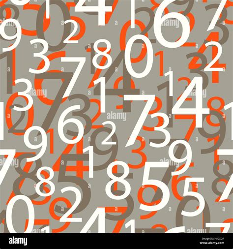 Seamless Pattern Numbers Stock Vector Image Art Alamy