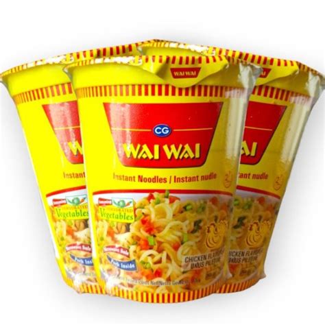 Wai Wai Chicken Flavour Instant Noodles Pot G For