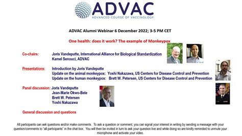 ADVAC Alumni Webinar 6 December 2022 One Health Does It Work The