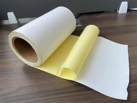 Hotmelt Yellow Glassine Paper 76mm Direct Thermal Labels