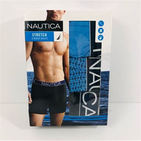 Nautica Mens Stretch Boxer Briefs Set Of 3 Sz M Mens Boxer Mens Boxer Briefs Boxer Briefs