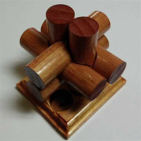 Wooden Knot Puzzle 6 Piece With Stand Serendipitous Solutions