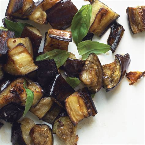 Roasted Eggplant With Basil