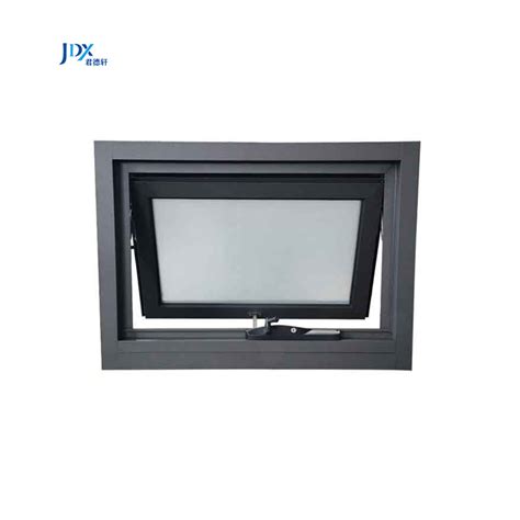 Commercial House Windows Aluminum Alloy Double Awning Window Full