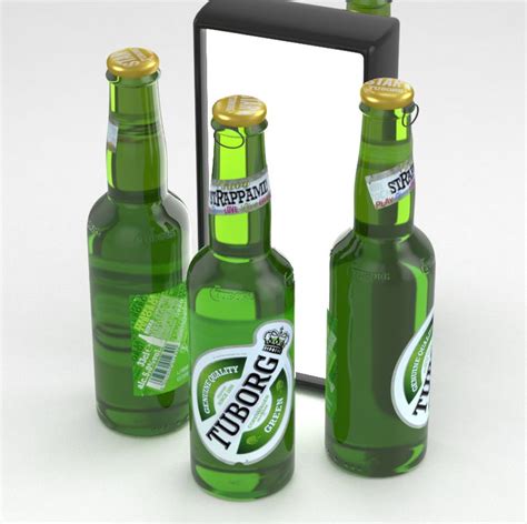 Beer Bottle Tuborg 330ml 3d Model 24 Max Free3d