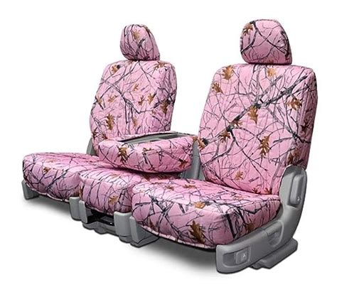 Custom Seat Covers Chevy Silverado Rear 40 60 Pink Camouflage Fabric Automotive