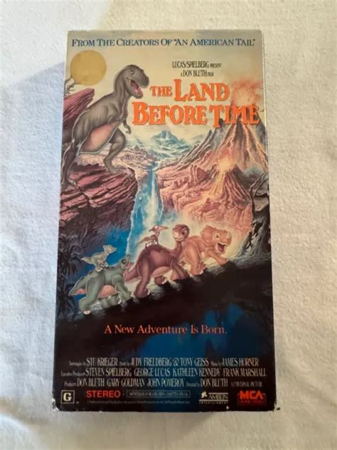 The Land Before Time Vhs Amblin Entertainment 1988 £1 88 Picclick Uk