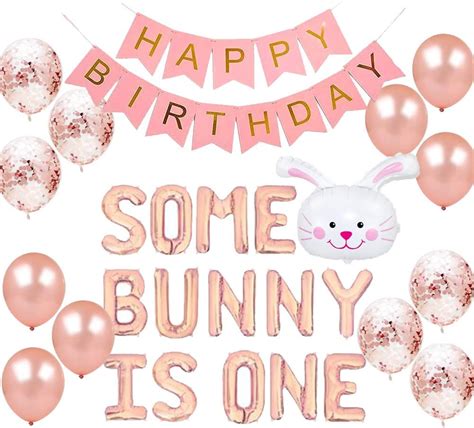 Amazon Geloar Some Bunny Is One First Birthday Party Supplies