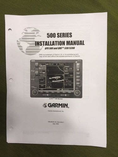 Purchase Garmin 500 Series Installation Manual Gps 500 And Gns 530530a