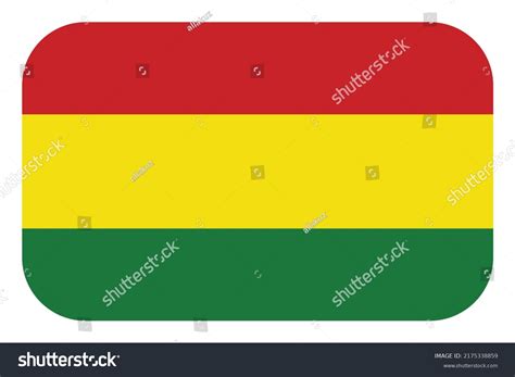 Flag Bolivia Bolivian National Symbol Official Stock Vector Royalty