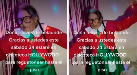 Doña Nieves de Comas es el nuevo boom de TikTok A reguetonear hasta