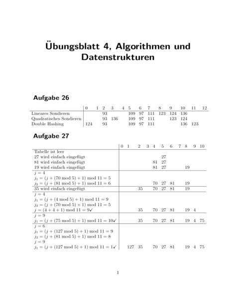 Ubungsblatt 4 Algorithmen Und Datenstrukturen