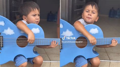 Niño aprende a tocar y cantar PCR de Peso Pluma y se vuelve viral