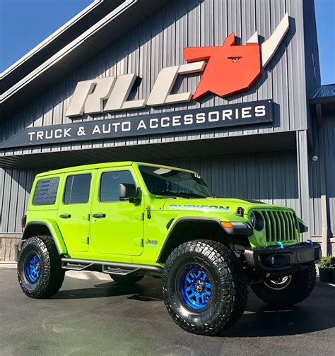 Jeep Wrangler Rubicon Jl Green Black Rhino Barstow Wheel Front