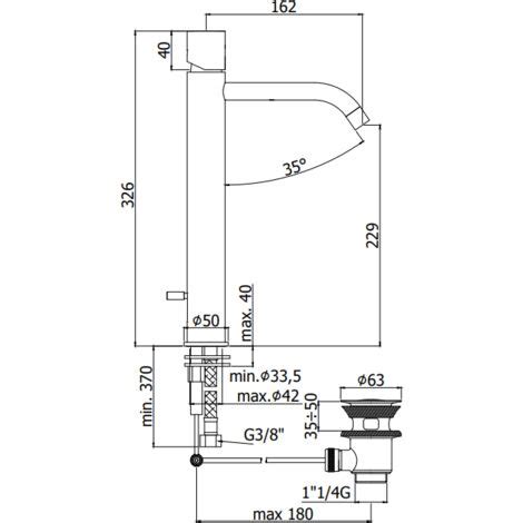 Paffoni Light Series Mitigeur De Lavabo Avec Bec Prolong Et Vidage