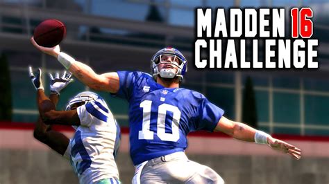 Can Eli Manning Recreate The Obj Catch Madden 16 Nfl Challenge Edition