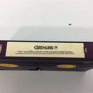 Warner Bros Media Gremlins Vhs 984 Spielberg Starring Zach