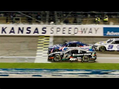 Closest Finish In Nascar History Larson Wins In Kansas Nascar Racing