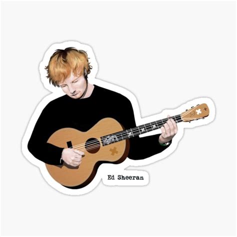 Edsheeran Sticker Sticker For Sale By Nthonym Redbubble