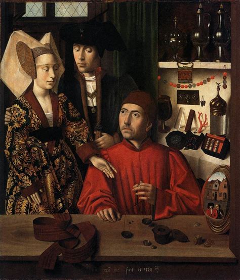 A Goldsmith In His Shop Also Known As St Eligius In His Workshop