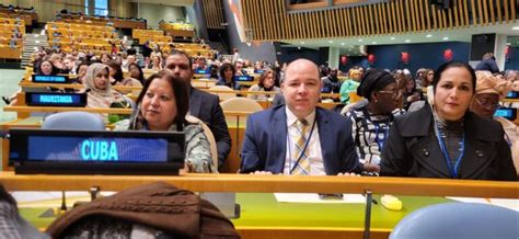 Cuba presenta en ONU retos y avances hacia la igualdad de género Cuba Si