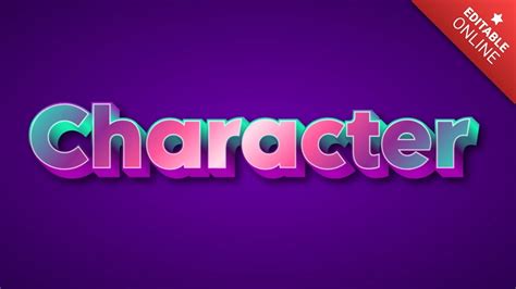 character text effect generator