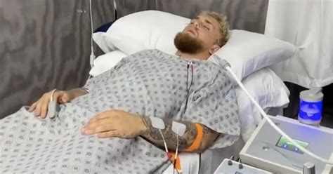 Jake Paul lies on hospital bed with 'broken back' - but all is not as ...