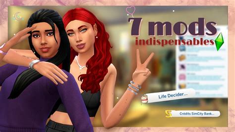 7 Mods INDISPENSABLES à avoir sur les Sims 4 YouTube