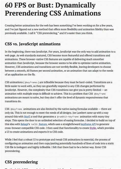 Dynamically Generating CSS Animations