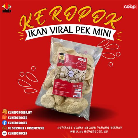 KEROPOK IKAN VIRAL PEK MINI 90g