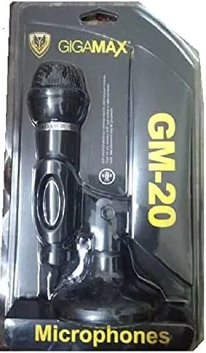 GIGAMAX GM 20 3 5mm AUX Microphone With Stand Black Technology Valley