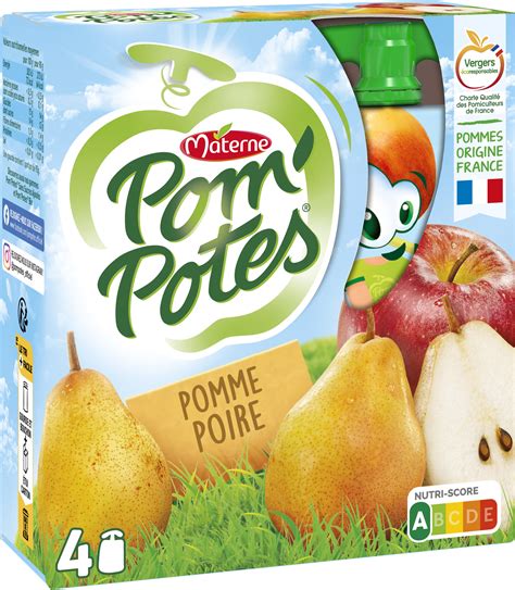 Pom Potes Compotes Gourdes Pomme Poire X G Materne G