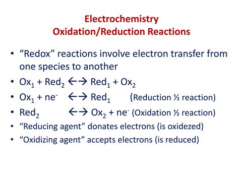 Electrochemical Cells And Electrode Potentials Ppt